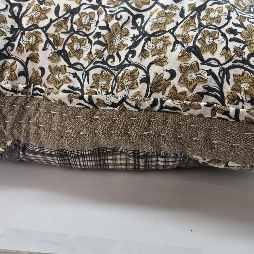 FARMHOUSE QUILTED THROW PILLOW 26X26